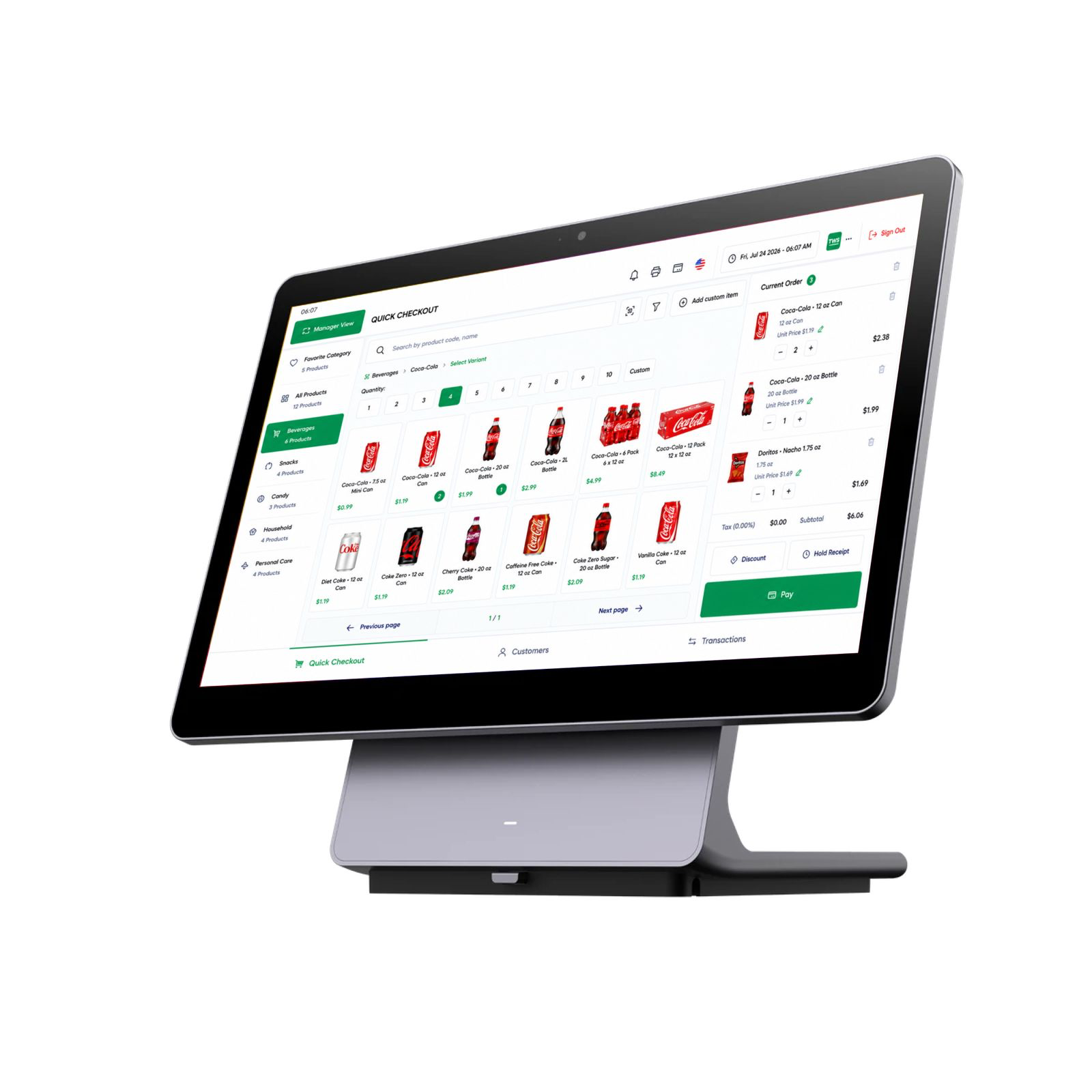TWS POS all-in-one countertop computer